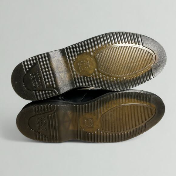 Dr. Martens Flora II Buckle Chelsea Boots in Black Polished Smooth Leather - Picture 8 of 8